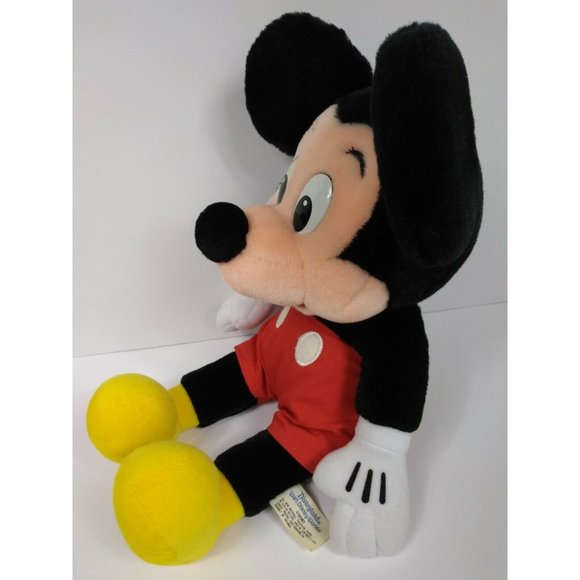 VINTAGE Disneyland Walt Disney World Mickey Mouse Plush Stuffed Animal 14" 1980s - Picture 2 of 11